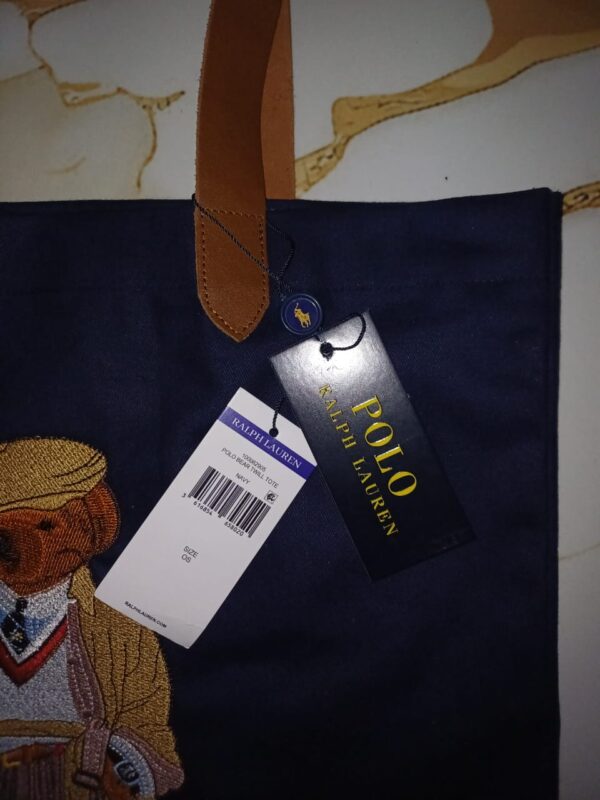 polo ralph lauren canvas teddy bear embroidery mens tote bag 30 pcs wholesale lot