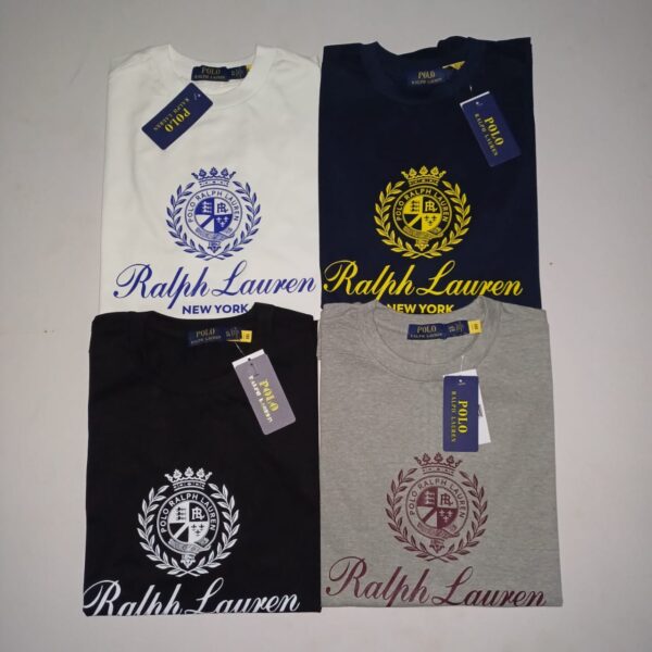polo ralph lauren mens crest print round neck tees short