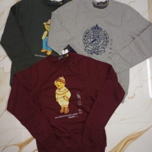 polo rl womens teddy bear cotton sweatshirts 18 pcs wholesale lots
