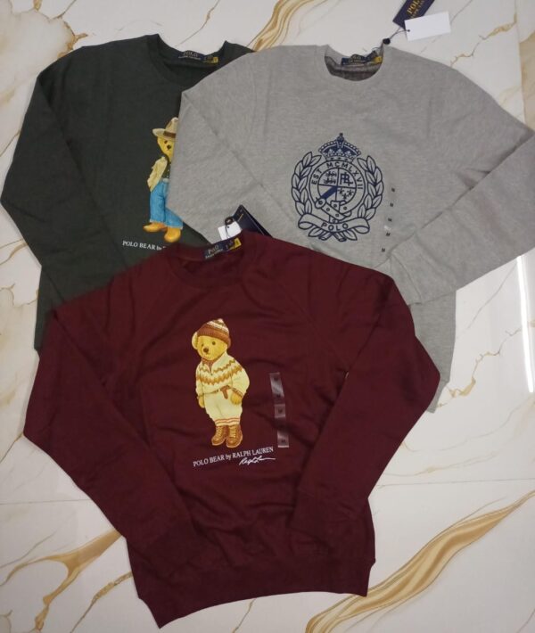 polo rl womens teddy bear cotton sweatshirts 18 pcs wholesale lots