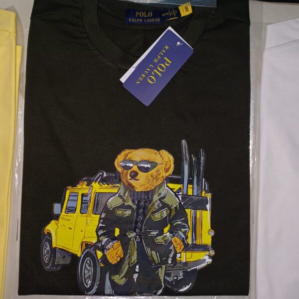 polo ralph lauren mens teddy bear round neck tees short sleeve 72 pcs wholesale