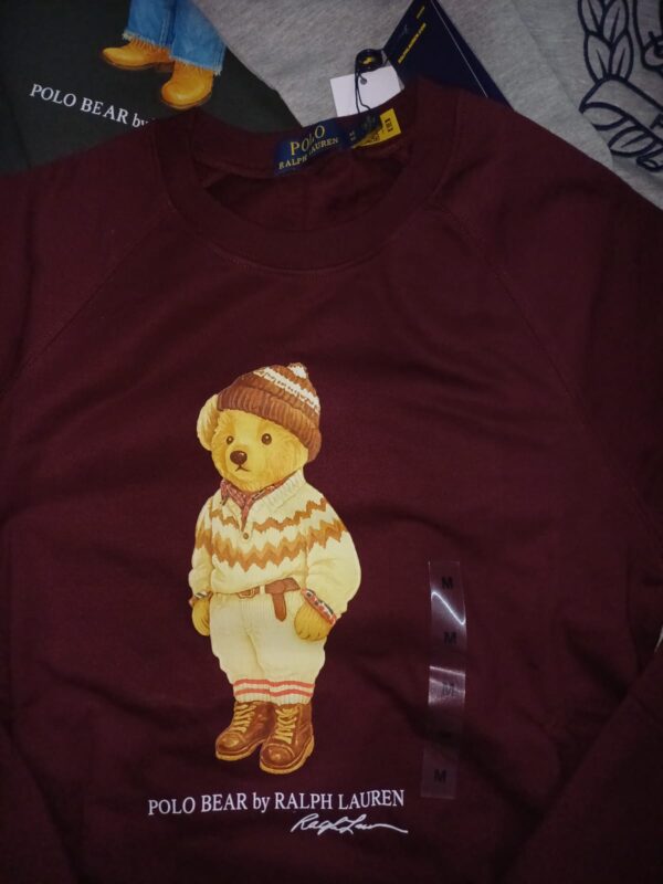 polo rl womens teddy bear cotton sweatshirts 18 pcs wholesale lots