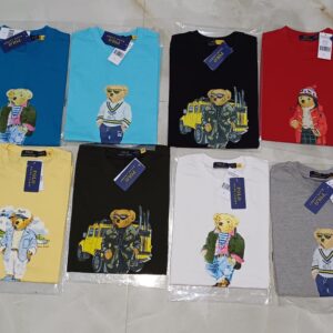 polo ralph lauren mens teddy bear round neck tees short sleeve 72 pcs wholesale