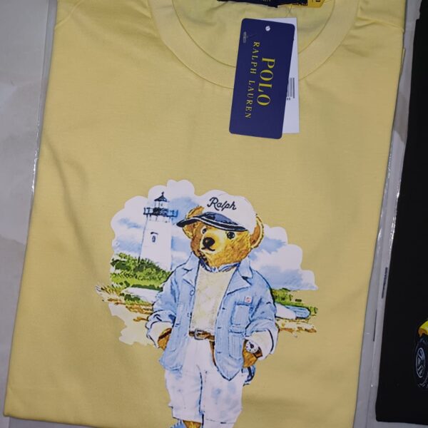 polo ralph lauren mens teddy bear round neck tees short sleeve 72 pcs wholesale